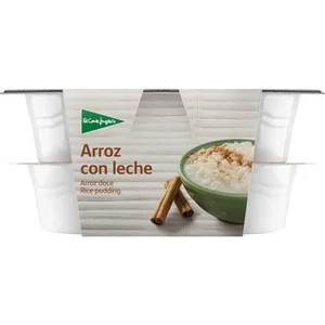 Arroz con Leche sin Gluten Pack 4  el Corte Ingles 130 G
