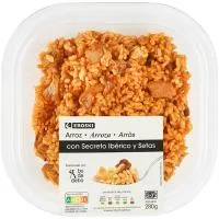 Arroz con Secreto Ibérico y Setas Eroski, Bandeja 280 G
