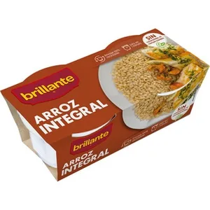 Arroz Integral Cocido para Guarnición Pack 2 Brillante 125 G