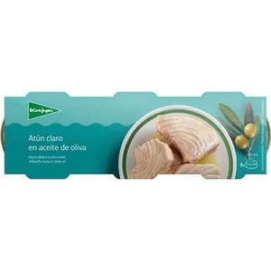 Atún Claro en Aceite de Oliva Pack 3  el Corte Ingles 60 G