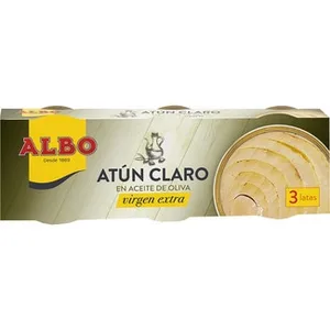 Atún Claro en Aceite de Oliva Virgen Extra Pack 3  Albo 67 G