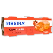 Atún Claro con Tomate Ribeira Lata 3 X 52 G