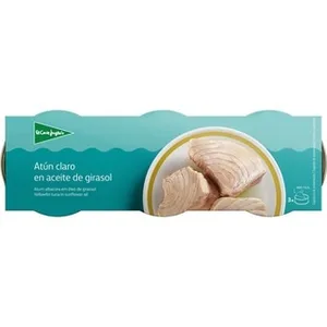 Atún Claro en Aceite de Girasol Pack 3  el Corte Ingles 56 G