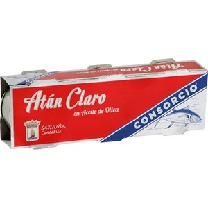 Atún Claro en Aceite de Oliva Pack 3  Consorcio 57 G