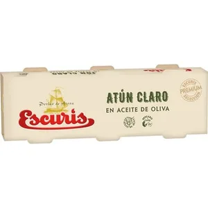 Atún Claro en Aceite de Oliva Pack 3  Escuris 67 G