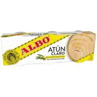 Atún Claro en Aceite de Oliva Albo, Pack 3x92 G