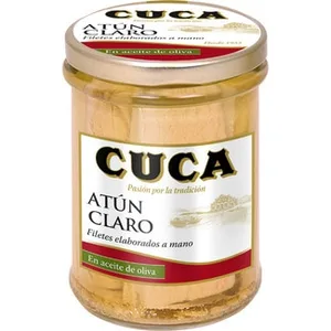 Atún Claro en Aceite de Oliva Filetes Elaborados a Mano Cuca