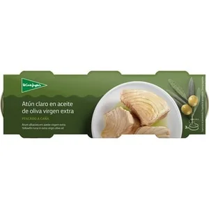 Atún Claro en Aceite de Oliva Virgen Extra Pack 3 el Corte Ingles