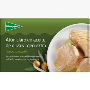 Atún Claro en Aceite de Oliva Virgen Extra Pescado a Caña  el Corte Ingles 82 G