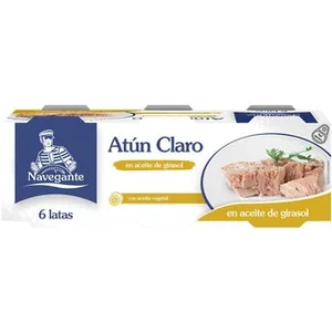 Atún Claro en Aceite Vegetal Pack 6 Navegante