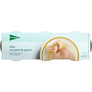 Atún en Aceite de Girasol Pack 3  el Corte Ingles 60 G