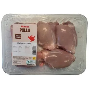 Auchan Contramuslos de Pollo sin Piel Producto Alcampo. 600 G