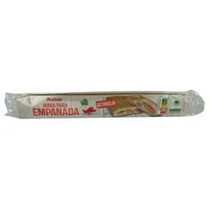 Auchan Masa Rectagular para Empanada 280 G. Producto Alcampo