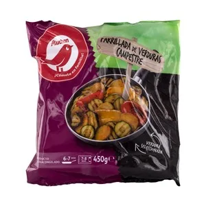 Auchan Parrillada de Verduras al Estilo Campestre 250 G. Producto Alcampo 450 G