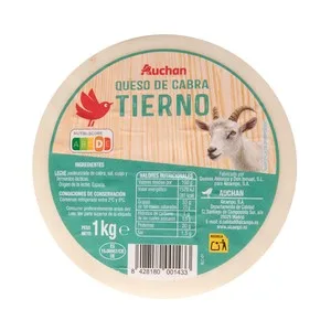 Auchan Queso de Cabra Tierno Mini Producto Alcampo 1000 G