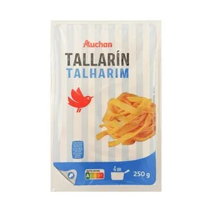 Auchan Tallarines Frescos de Pasta al Huevo 250 G. Producto Alcampo