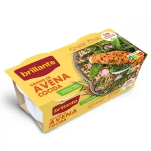 Avena Cocida para Microondas Brillante Pack de 2 Unidades de 125 G.