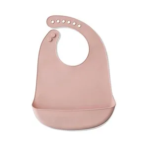 Babero de Silicona, Color Rosa, Interbaby.