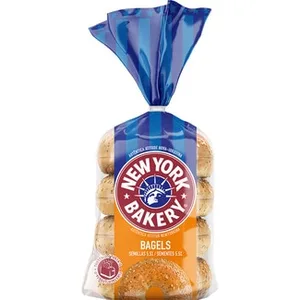 Bagels de Semillas 5,5% 4 Unidades  NEW York Bakery 300 G