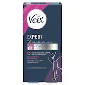 Bandas de Cera para Piernas y Cuerpo Veet Caja 16 Unidades