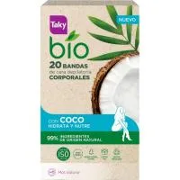 Bandas Depilatorias Corporales Bio Coco Taky, Caja 20 Uds
