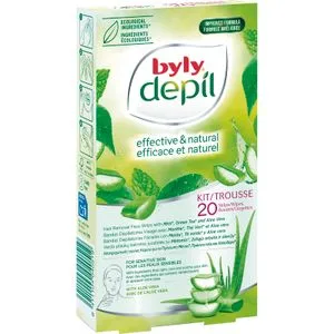 Bandas Depilatorias Faciales Pieles Sensibles 20 u