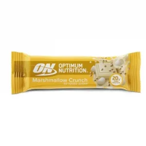 Barrita Alta en Proteína de Chocolate Blanco Crujiente Optimum Nutrition sin Azúcar 65 G.