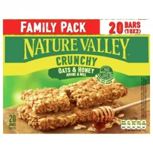Barrita Avena y Miel Crunchy Oaty & Crispy Nature Valley sin Lactosa 420 G.