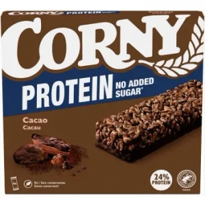 Barrita de Cacao 24% Protein Corny 4 Unidades 25 G.