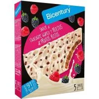 Barrita de Chocolate Blanco- Frutos Rojos Bicentury, Caja 90 G