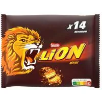 Barrita Mini de Chocolate y Caramelo Lion, Paquete 270 G