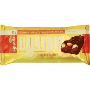 Barrita Proteica de Cacahuete Billion 65 Gr