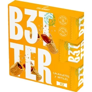 Barritas de Cacahuetes y Dátiles sin Gluten 3 Unidades  B3tter 110 G