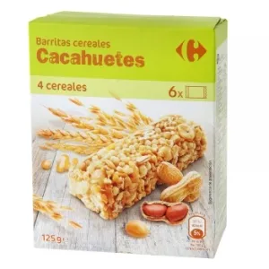 Barritas de Cereales con Avellana Carrefour 125 G.