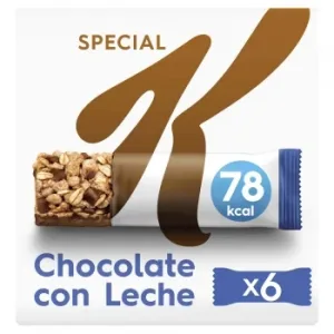 Barritas de Cereales Integrales con Chocolate con Leche Belga Special K Kellogg's Pack de 6 Ud de 20 G.