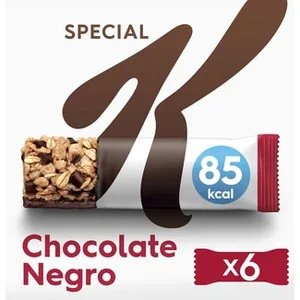 Barritas de Cereales Integrales con Chocolate Negro 6 Unidades  Kellogg's Special K 129 G