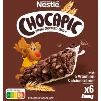 Barritas de Cereales Nestlé Chocapic, 6 Unid., Caja 150 G
