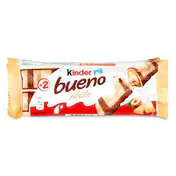 Barritas de Chocolate Blanco y Avellanas Kinder Bolsa 3 X 39 G