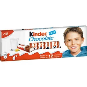 Barritas de Chocolate con Leche  Kinder 12 Unidades