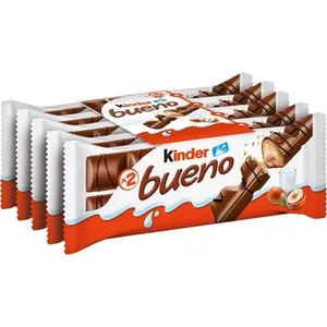 Barritas de Chocolate con Leche y Avellanas Pack 5 X 2 Barritas Kinder Bueno