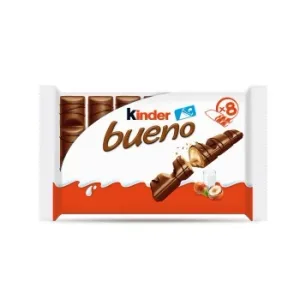Barritas de Chocolate con Leche y Crema de Avellanas Kinder Bueno 43 G.