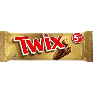 Barritas de Chocolate y Caramelo 5 Unidades  Twix 250 G