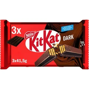 Barritas de Galleta Recubiertas de Chocolate Negro 70%  Nestle KIT KAT 3 Unidades