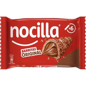 Barritas Rellenas de Nocilla 6 X 21,5 Gr