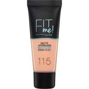 Base de Maquillaje Fit Me Matte Afina Poros 115 Ivory Maybelline