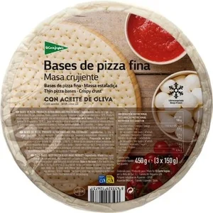 Bases de Pizza Fina 3 Unidades  el Corte Ingles 450 G