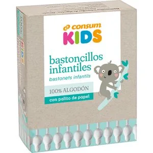 Bastoncillos Infantiles 100 % Algodón 60 u