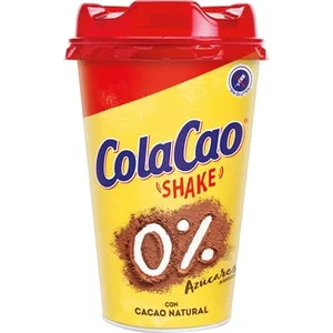 Batido de Leche y Cacao Natural 0% Azucarés Añadidos y Materia Grasa sin Gluten  Colacao Shake 200 ML