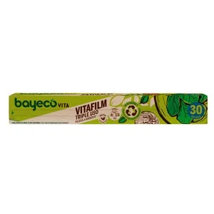 Bayeco Film Transparente Sostenible Vitafilm Triple Uso 30 Mts 300 UD