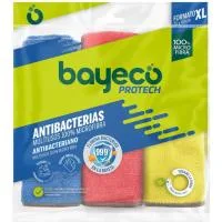 Bayeta Antibacteria Multi Bayeco, Paquete 3 Uds